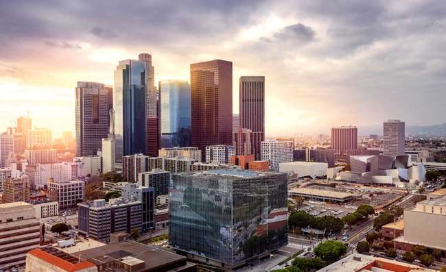 cityscape of los angeles, home to top software development companies like nimap